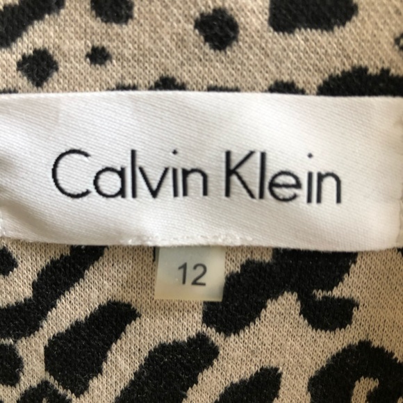 Calvin Klein leopard print ponte knit jacket NWT - Picture 5 of 9